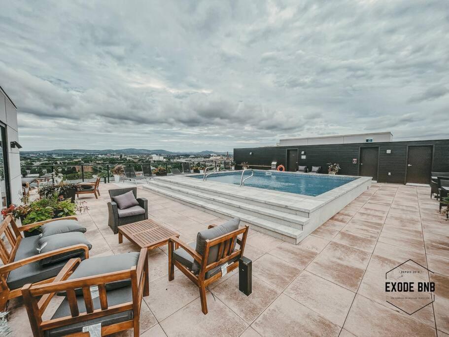 Le Rustique, Chic En Ville, Bbq/ Piscine Québec Buitenkant foto